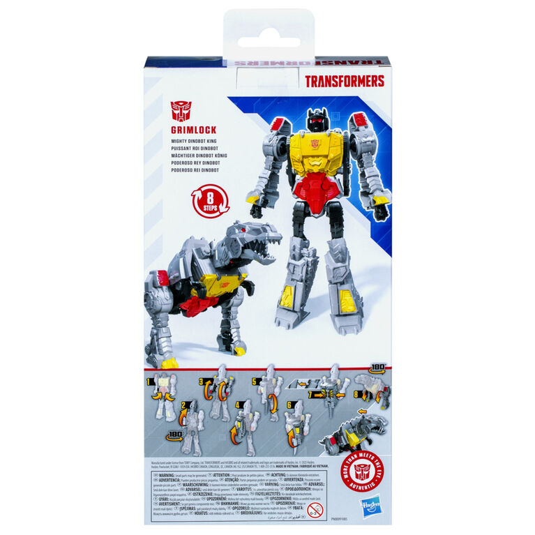 Transformers Authentics Titan Changers, figurine Grimlock, pour enfants &agrave; partir de 6 ans, 28 cm