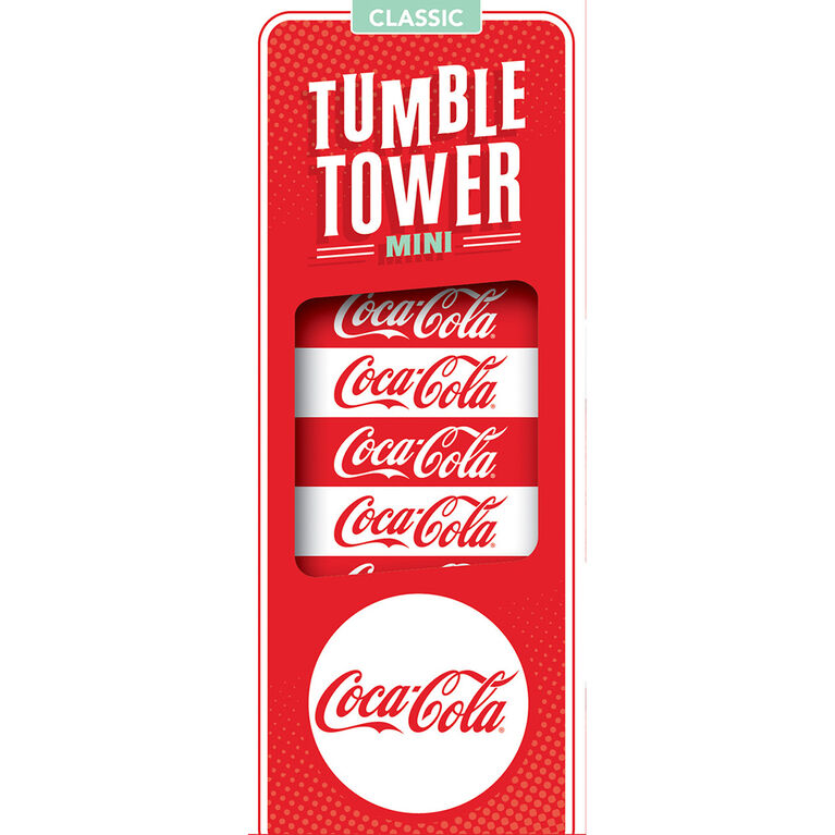 Masterpieces Puzzle Company Coca-Cola Mini Tumble Tower Board Game - English Edition