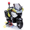 KidsVip 24V Police Motorcycle White - English Edition