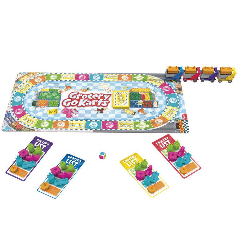 Épicerie en folie, jeu de plateau pour enfants et tout-petits, jeu d'assemblage avec mini articles, jeux préscolaires pour 2 à 4 joueurs