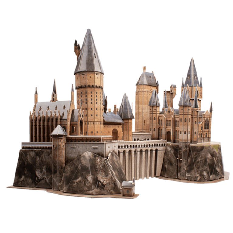 4D Build, Harry Potter Hogwarts Castle Paper 3D Puzzle Paper Model Kit, 197 Piece Paper Model Kit