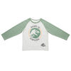 Jurassic Park - T-shirt ras du cou à manches longues raglan - blanc cassé chiné et vert - Taille 5T - Exclusivité Toys "R" Us