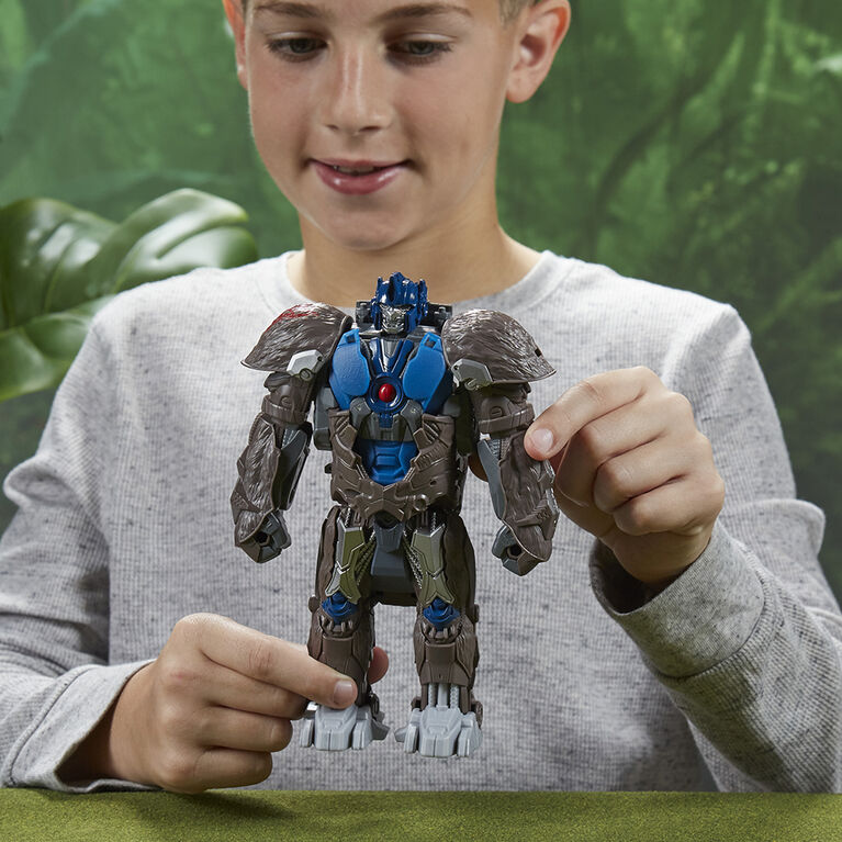 Transformers: Rise of the Beasts, figurine convertible Smash Changer Optimus Primal de 22,5 cm