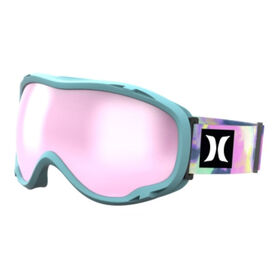 Hurley - Masque de ski SOAR pour jeunes, bleu bébé/rose teint noué