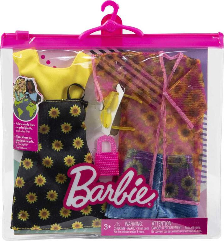 Barbie- Tenues - 2 tenues et 2 accessoires pour poupée Barbie
