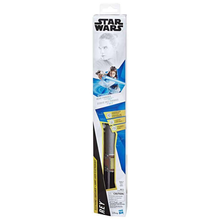 Star Wars Rey Electronic Blue Lightsaber Toys R Us Canada