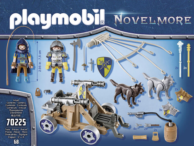 Chevaliers Novelmore avec canon et loups - Playmobil