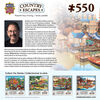 Country Escapes 550 Piece Linen Jigsaw Puzzle