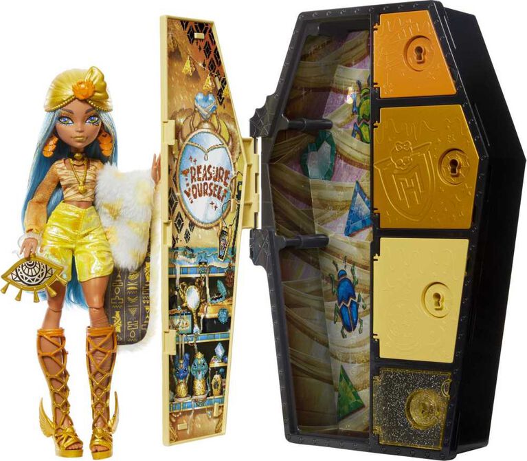 Monster High-Coffret Monstrueux Secrets Cleo de Nile Look Irisé