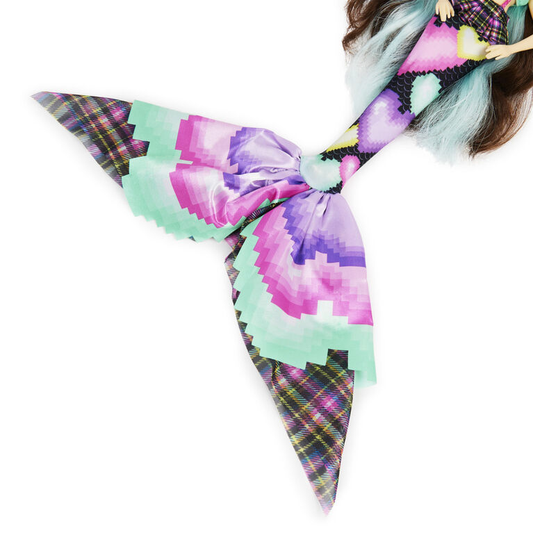 Mermaid High, Spring Break Raynea Mermaid Doll and Accessories with Removable Tail and Color Change Hair Streak