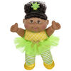 Poupée Bout d'chou, poupée afro-américaine Je m'assois - Robe ananas