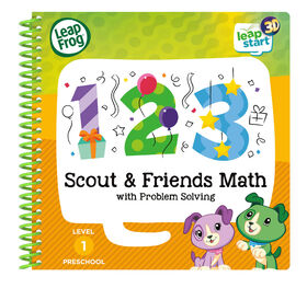 LeapFrog LeapStart Preschool (Level 1) Scout & Friends Math with Problem Solving Activity Book- Édition anglaise