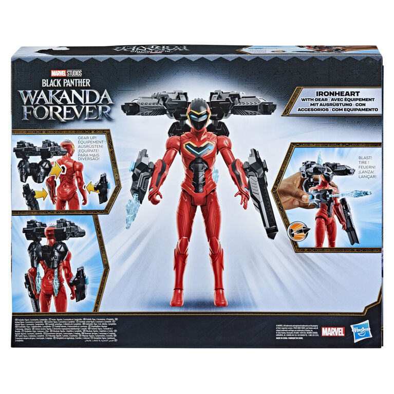 Marvel Studios' Black Panther Wakanda Forever Ironheart with Gear 12-Inch Action Figure, Titan Hero Series
