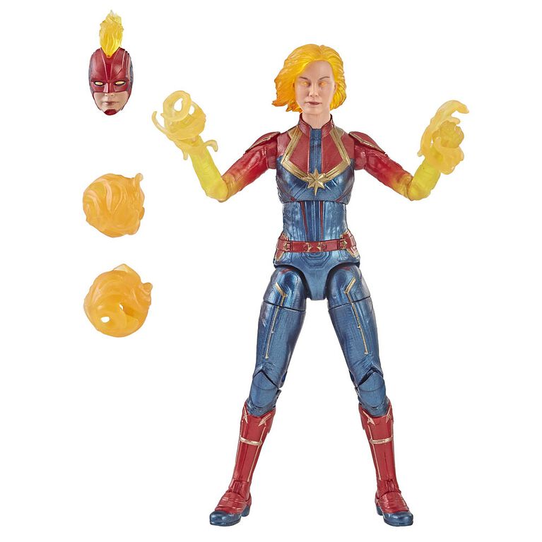 Marvel Legends Series - Figurine de 15 cm Capitaine Marvel (Forme binaire). - Notre Exclusivité