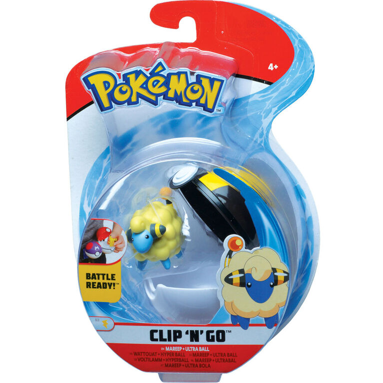 Pokémon Clip 'N' Go - Wattouat (Mareep) et ballon ultra - Édition anglaise