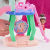 Gabby's Dollhouse, Purr-ific Pool Playset with Gabby and MerCat Figures, Color-Changing Mermaid Tails and Pool Accessories