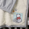 Bébé Disney Winnie l'Ourson, du vison à sherpa, réversible, ma première couverture de bébé - Gris