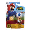 Super Mario 4" Figures Wave 21 -Blue Toad with Question Block