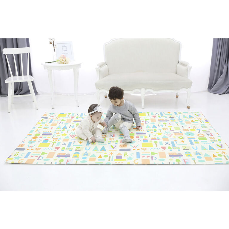 Tapis de Jeu BabyCare - Pétale de Mer Gris - Moyen
