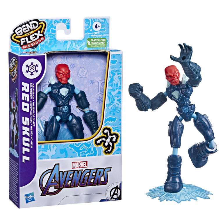 Marvel Avengers Bend and Flex Missions Red Skull Ice Mission Action Figure
