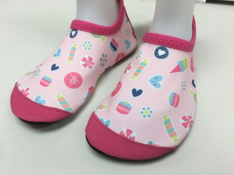 Tickle-toes Girl Pink Print Aqua Shoes Size 6
