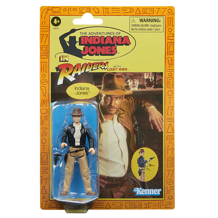 Indiana Jones and the Raiders of the Lost Ark Retro Collection Indiana Jones 3.75 Inch Indiana Jones Action Figures