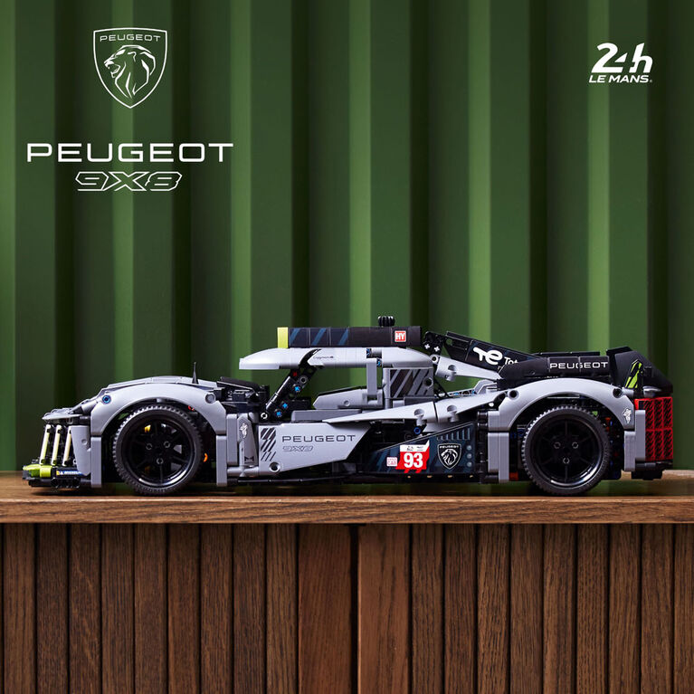 LEGO Technic PEUGEOT 9X8 24H Le Mans Hybrid Hypercar 42156 Ensemble de construction (1 775 pièces)