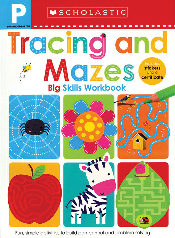 Scholastic Early Learners: Pre-K Tracing And Mazes Big Skills Workbook - English Edition