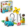 LEGO DUPLO Town L'éolienne et la voiture électrique 10985 Ensemble de jeu de construction (16 pièces)