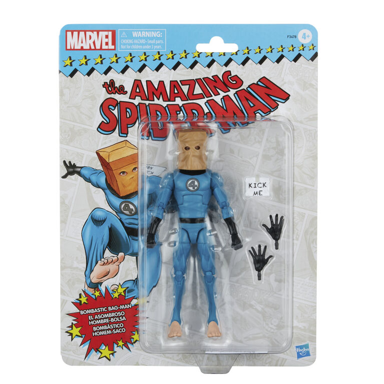 Marvel Legends Series Bombastic Bag-Man 6-inch Action Figure Toy, 3 Accessories - R Exclusive
