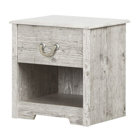 Navali 1-Drawer Nightstand Seaside Pine