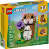 LEGO Creator 3 in 1 Cute Hamster with a Flower Building Toy for Girls & Boys, Ages 7+ - 31376