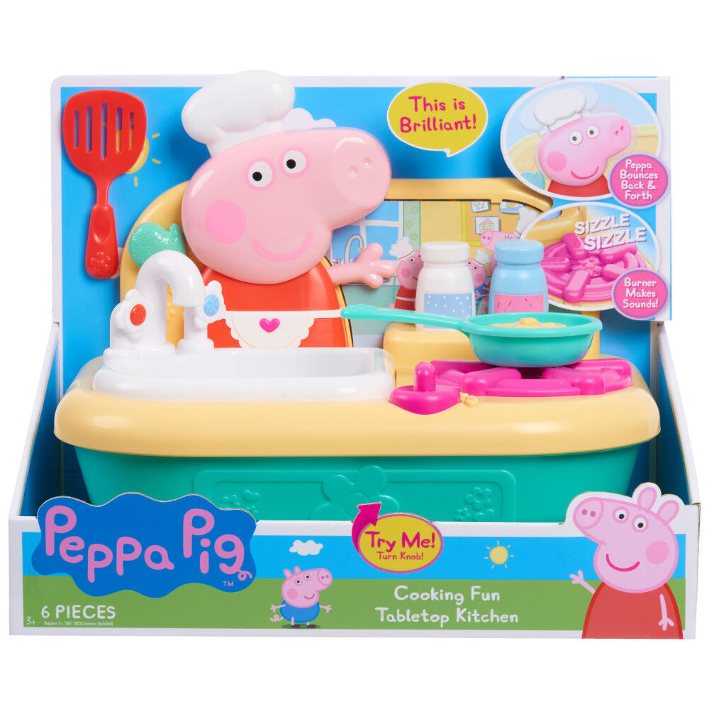 Peppa Pig Cooking Fun Table Top Kitchen with Realistic Sounds