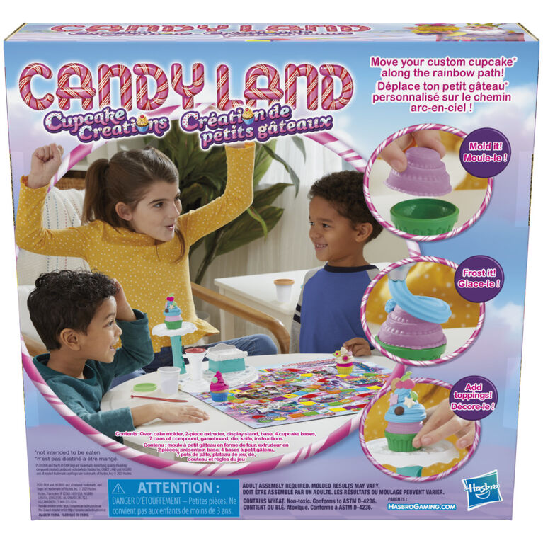 Candy Land Cupcake Creations Board Game, From the Makers of Play Doh - English Edition - R Exclusive