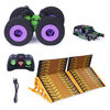 Monster Jam Ramp Champ with Grave Digger Remote-Control Monster Truck and Ramp