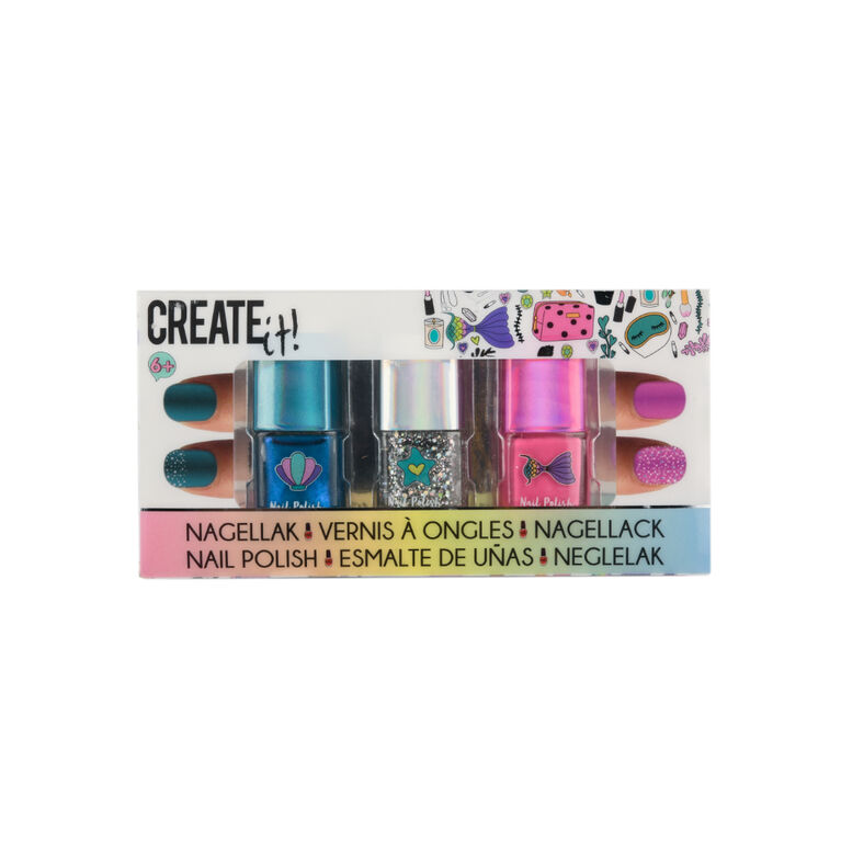 Create It! Nail Polish Mermaid 3-Pack