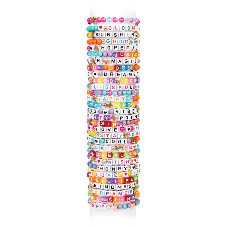 Make it Real Say Yes! Alphabet Bead Bracelet Kit