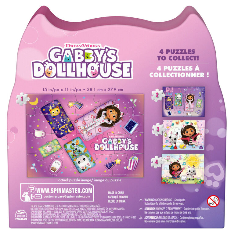 Gabby's Dollhouse, 24-Piece Jigsaw Puzzle Bedtime-Themed DreamWorks Netflix Gabby's Dollhouse Toys 1 of 4 Kids Puzzles