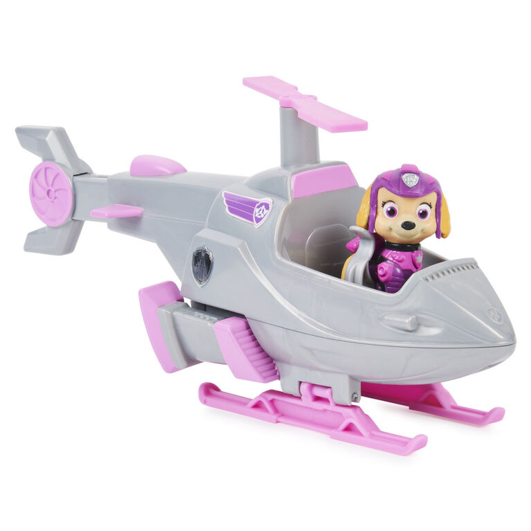 PAW Patrol, Skye's Deluxe Movie Transforming Toy Car with Collectible Action Figure