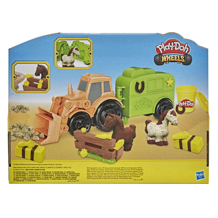 TRACTEUR DE FERME AVEC REMORQUE D'ANIMAUX - BÉBÉ / Véhicules pour tout  petit (0-2 ans)