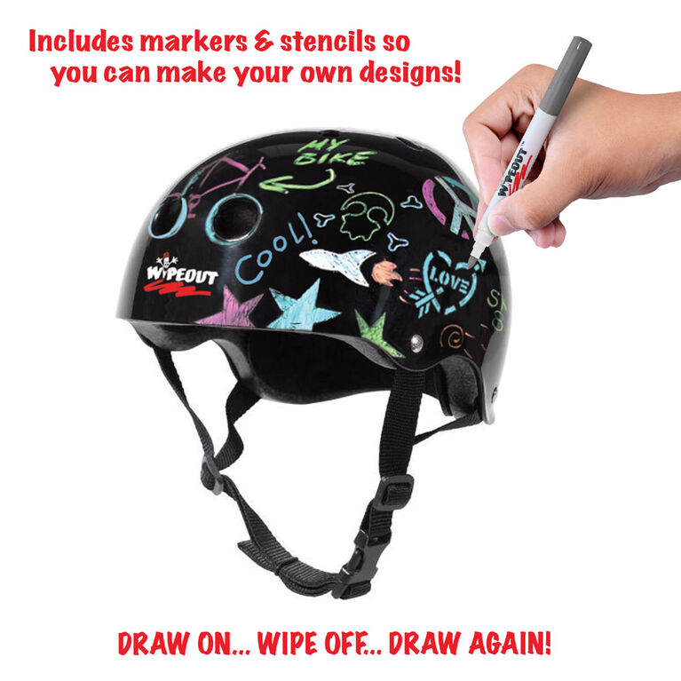 Wipeout - Helmet - 5+ Black