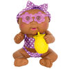 Cabbage Patch Kids Basic Tiny Newborn (Drink 'n Wet Swim Time) - Brown Eyes African American Purple Swimsuit