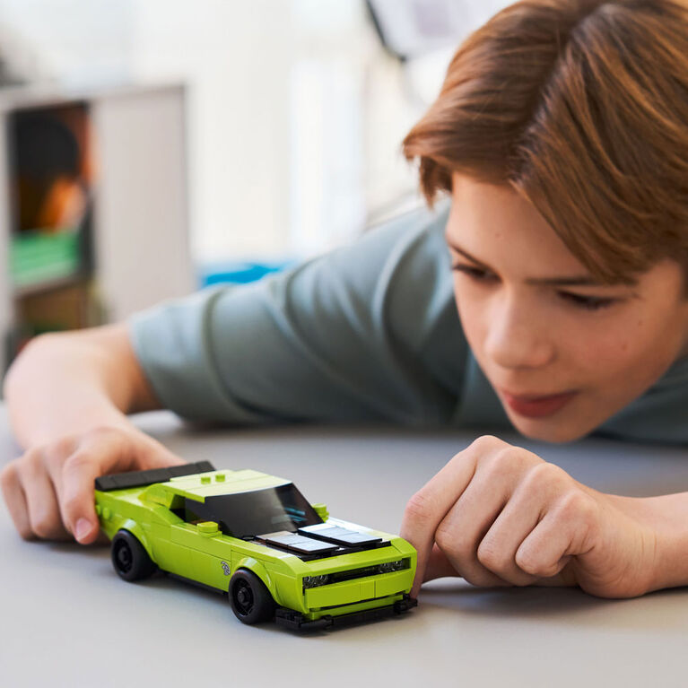 LEGO Speed Champions Dodge Challenger SRT Hellcat Sports Car Toy - Kids Toy for Girls & Boys - 77237