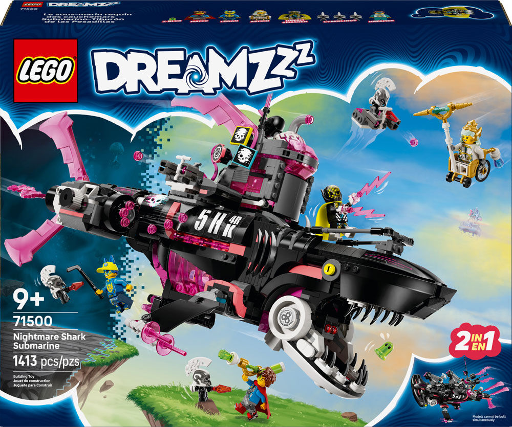 LEGO DREAMZzz Nightmare Shark Submarine Building Toy for Kids, Boys & Girls, Ages 9+ - 71500