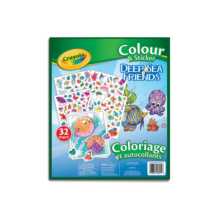 Coloriage et autocollants Animaux marins
