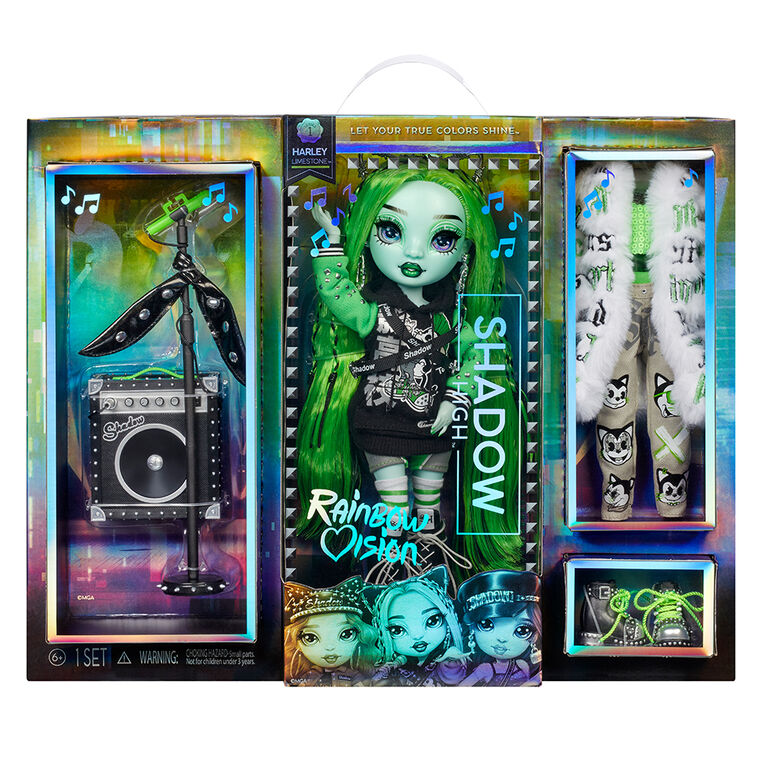 Rainbow Vision Shadow High Neon Shadow - Harley Limestone (Neon Green) Fashion doll