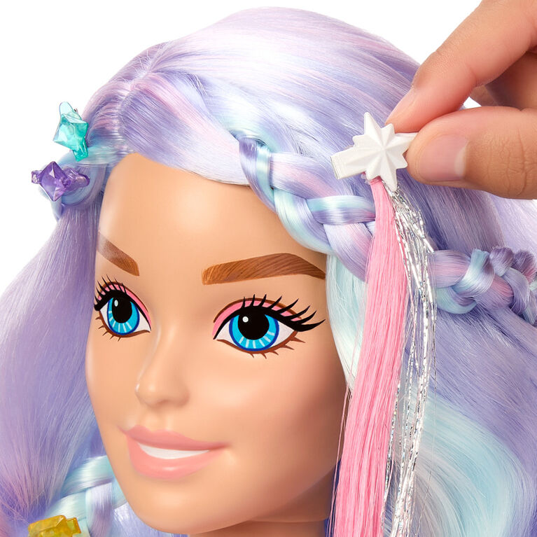 Barbie-Tête à Coiffer Contes de Fées cheveux pastel 20 accessoires