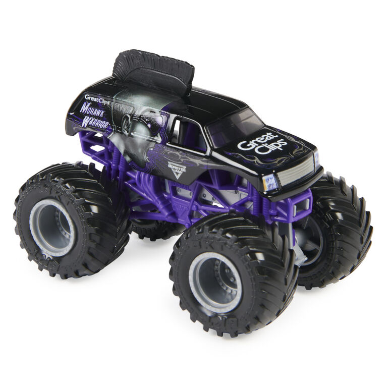 Monster Jam, Official Mohawk Warrior Truck, Die-Cast Vehicle, 1:64 Scale