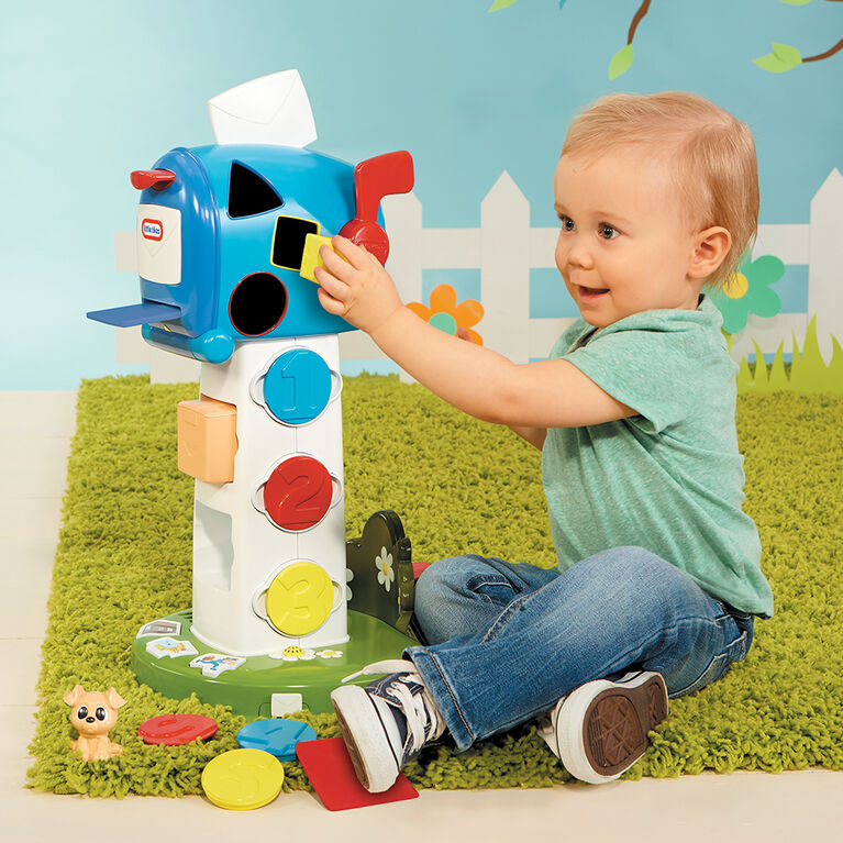 Little Tikes Learn and Play My First Mailbox, Pretend Mailbox Playset for Learning Shapes, Numbers, and Colors - for Ages 1 -3 Years