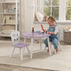 Ensemble table de rangement ronde + chaise - Lavande